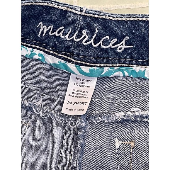 Maurices Medium Wash Mid-Rise Curvy Boot Cut Fit Jeans - Picture 11 of 12